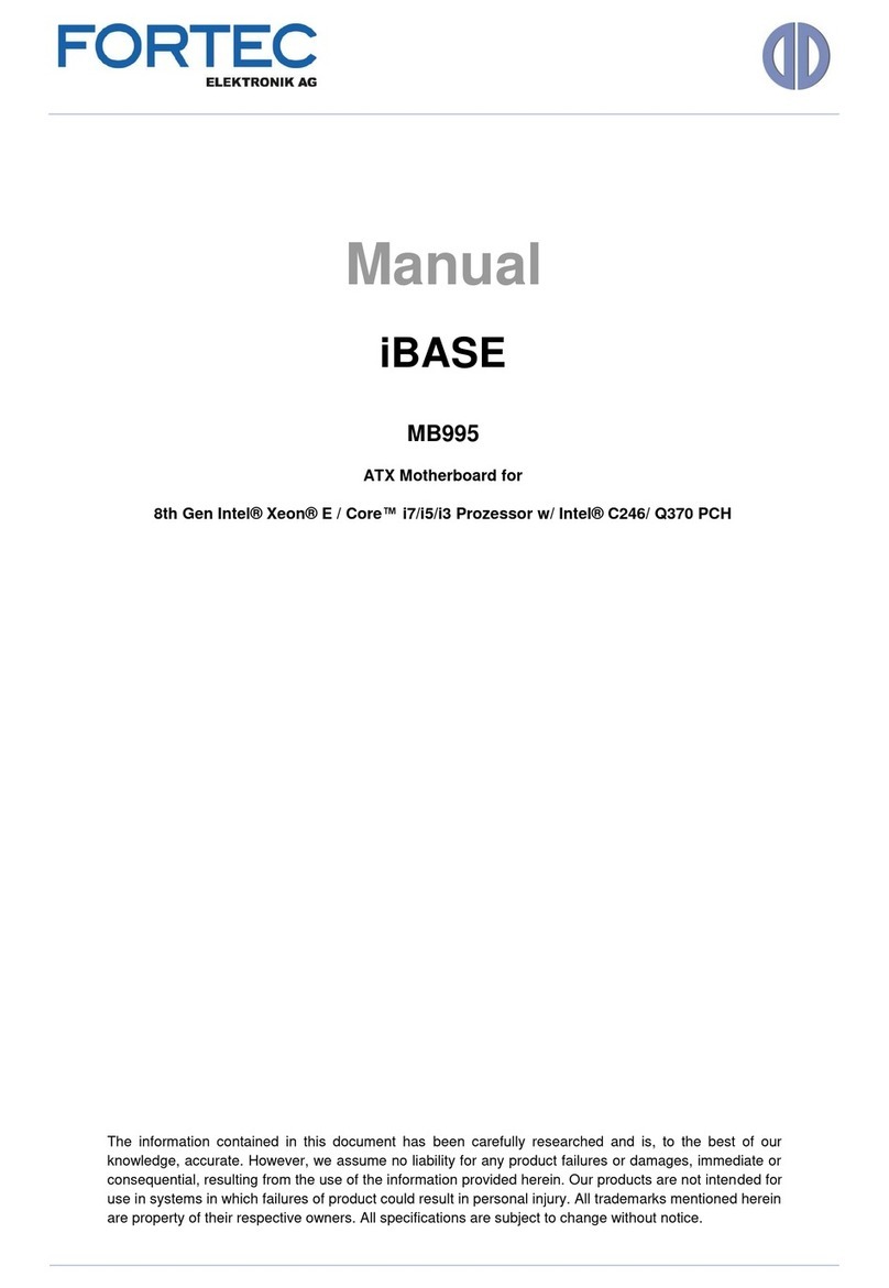 Fortec Star iBASE MB995 manual