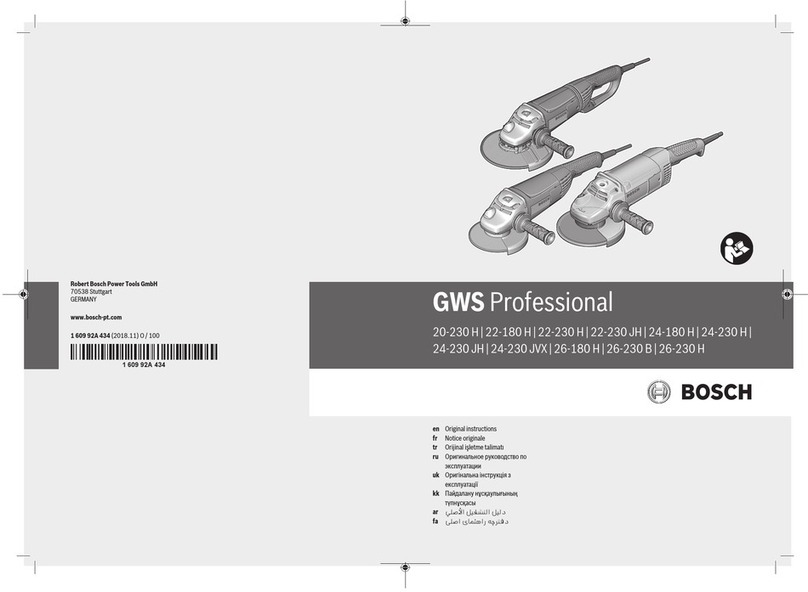 Bosch GWS 20-230 H Professional User manual