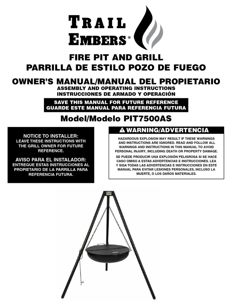 Trail Embers PIT7500AS User manual