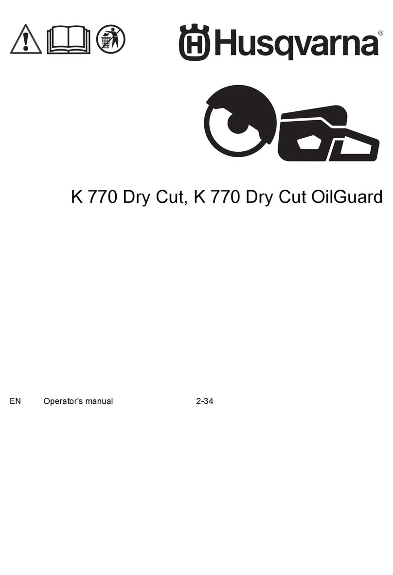 Husqvarna K 770 Dry Cut Operator's manual