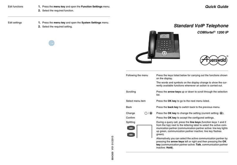Auerswald COMfortel 1200 IP quick guide