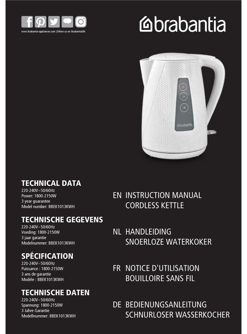 Brabantia BBEK1013KWH User manual