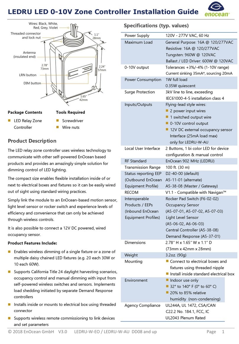 EnOcean LEDRU installation guide