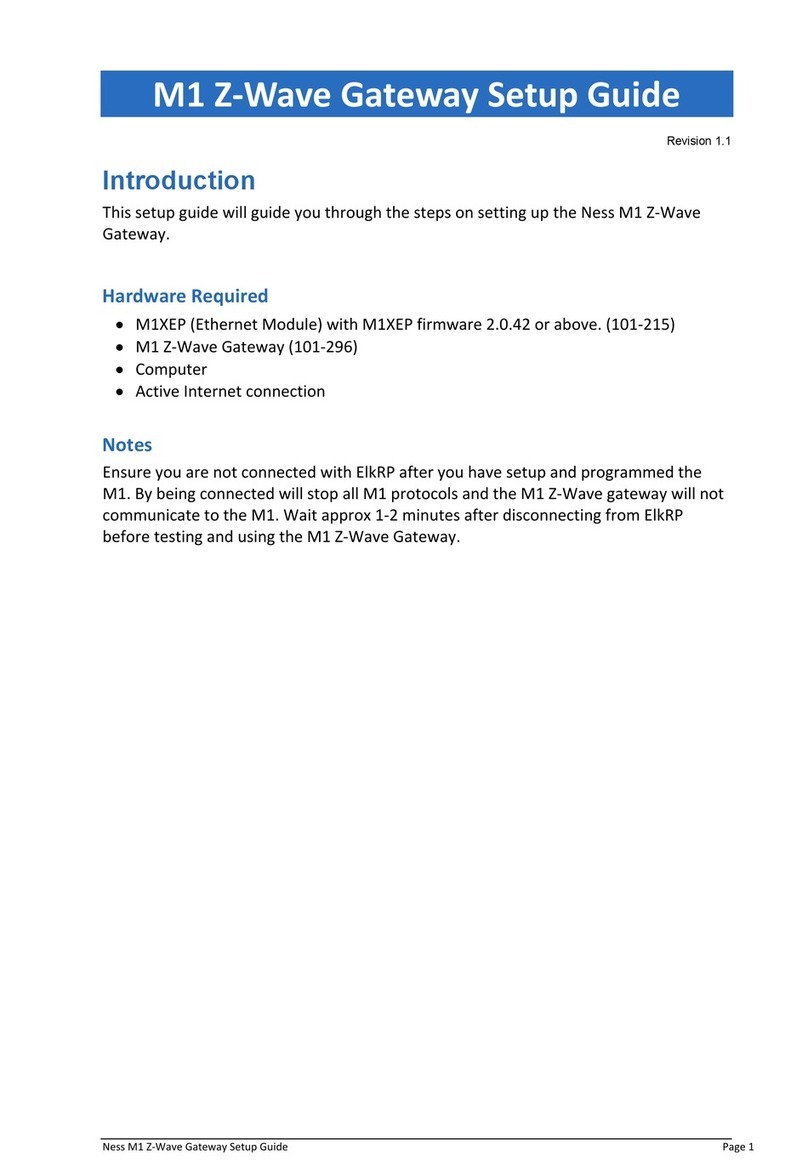 Ness M1 Navigator User manual