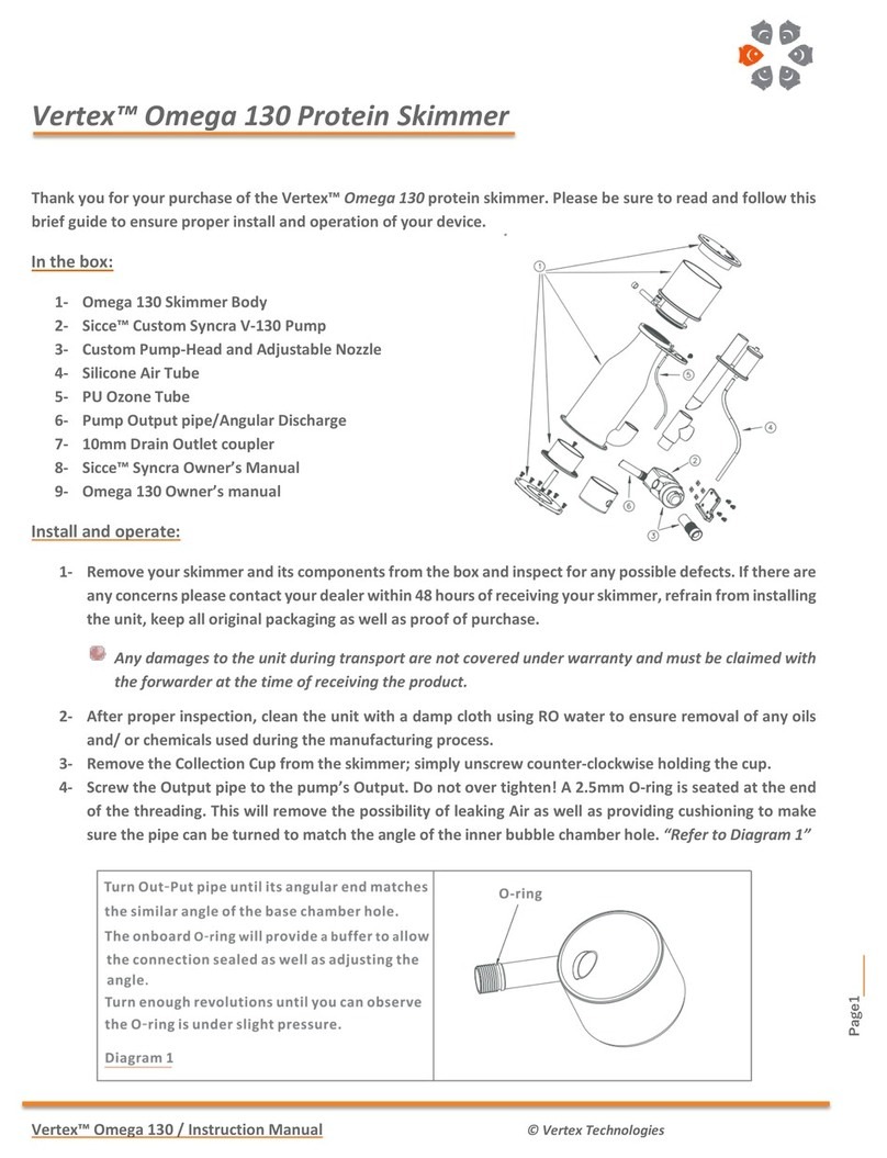 Vertex Omega 130 owner's manual Vertex Omega 130 owner's manual