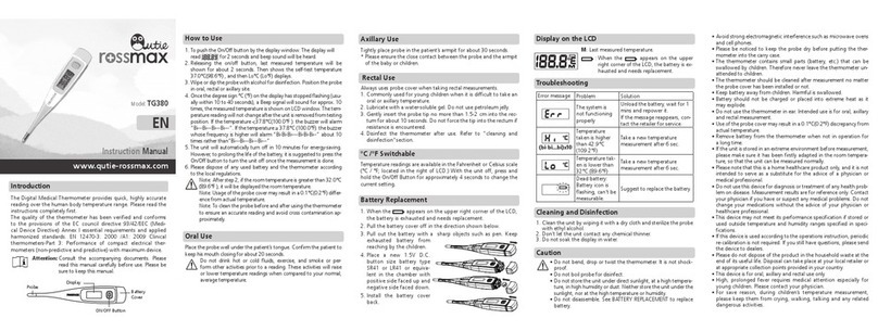 Qutie Rossmax TG380 instruction manual