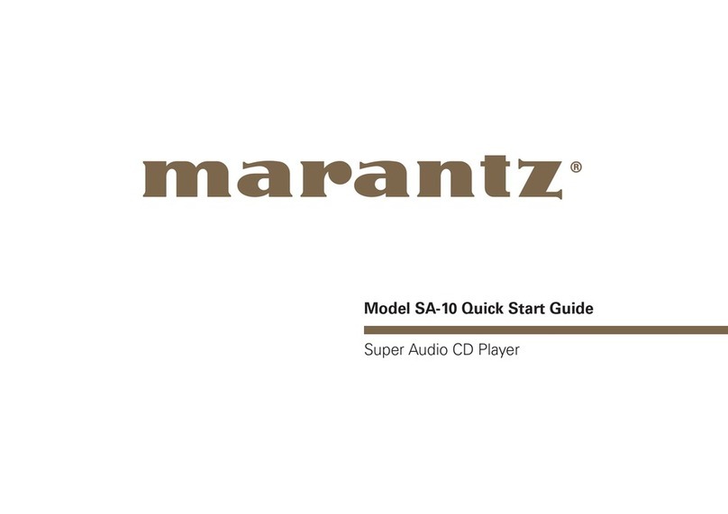 Marantz SA-10 User manual