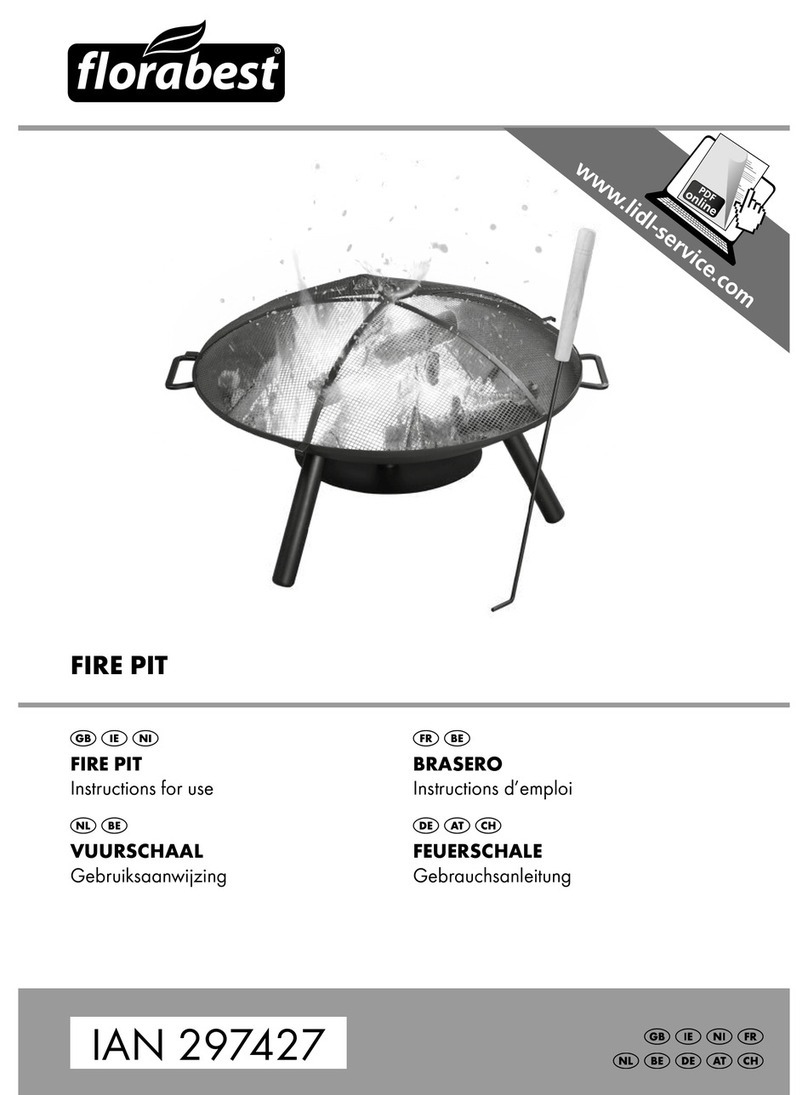 FLORABEST FIRE PIT Instructions for use