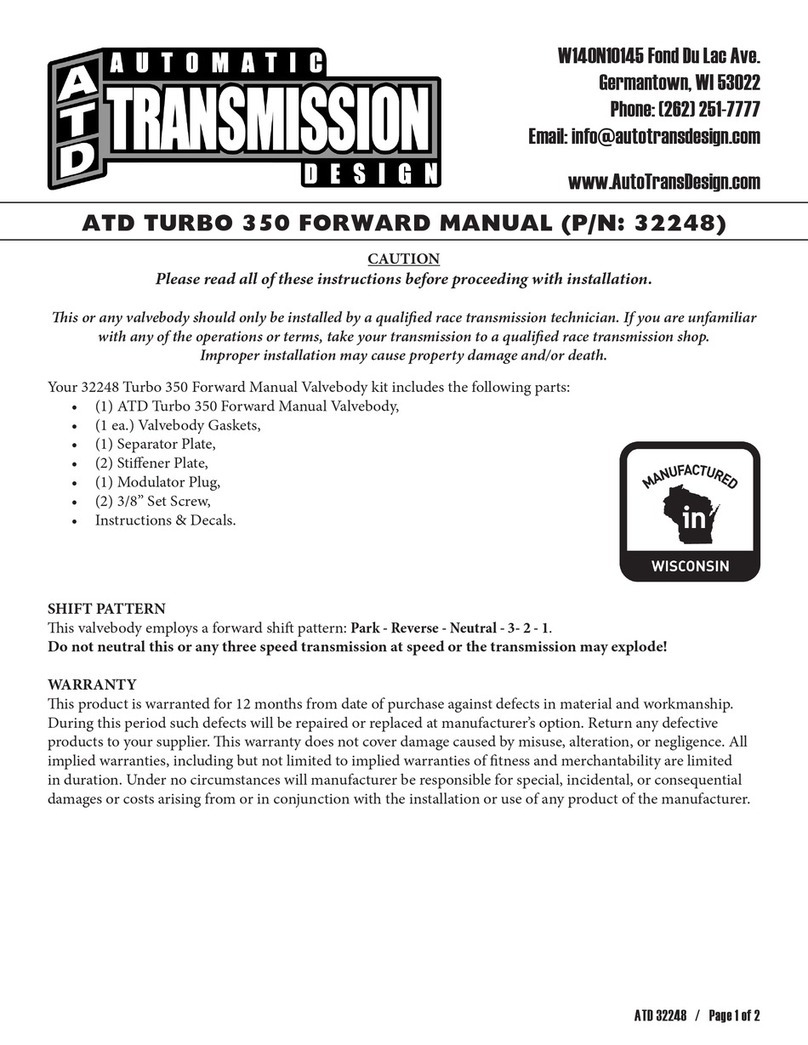 ATD Tools TURBO 350 User manual