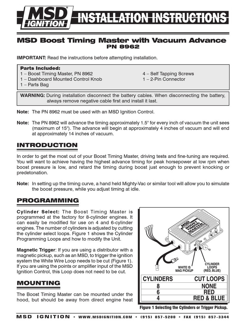 MSD Ignition 8962 installation instructions