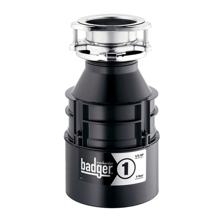 InSinkErator Badger 100 User manual