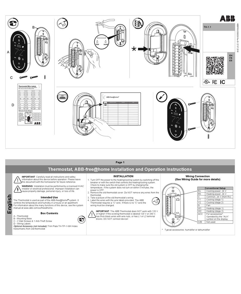 ABB ABB-free@home TH-1.1 User manual