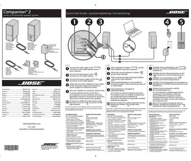 Bose Wave radio Series III User manual