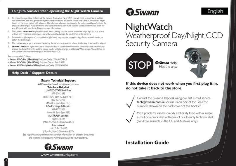 Swann nightwatch User manual Swann nightwatch User manual