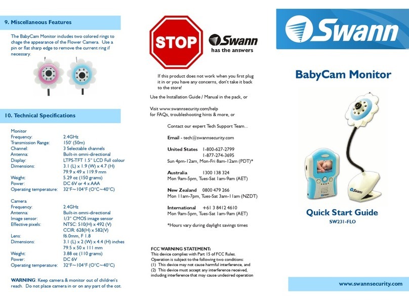 Swann SW231-FLO User manual