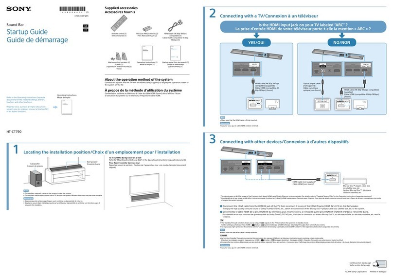 Sony HT-CT790 User guide