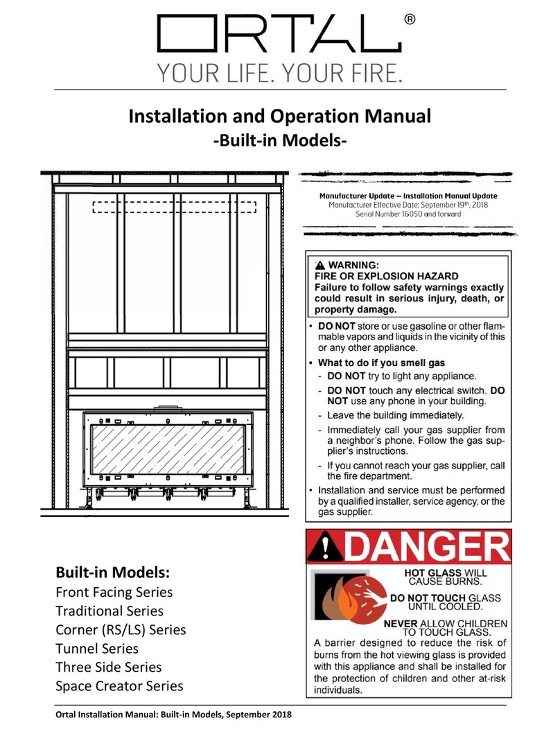 ORTAL Front Facing Series Installation and operation manual