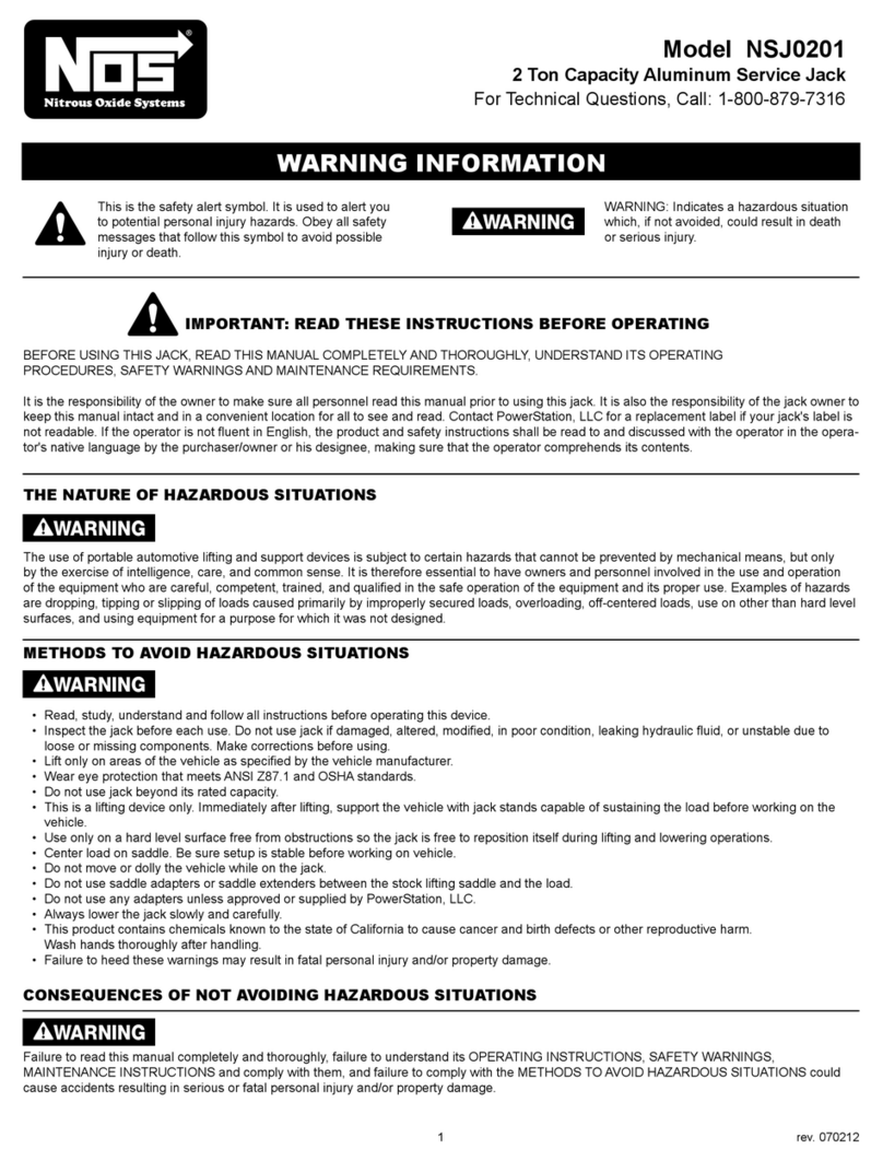 Nos NSJ0201 operating instructions Nos NSJ0201 operating instructions