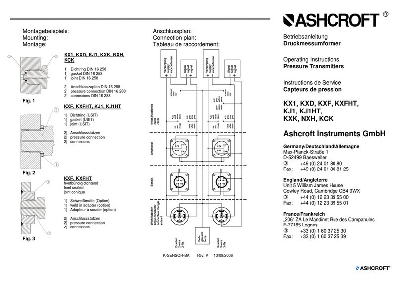 Ashcroft KX1 User manual