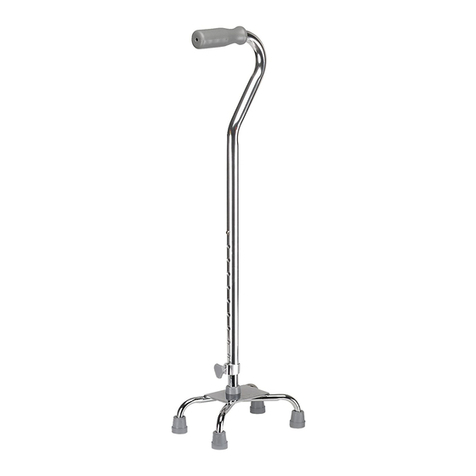 Drive Quad Cane With Gel Grip User manual