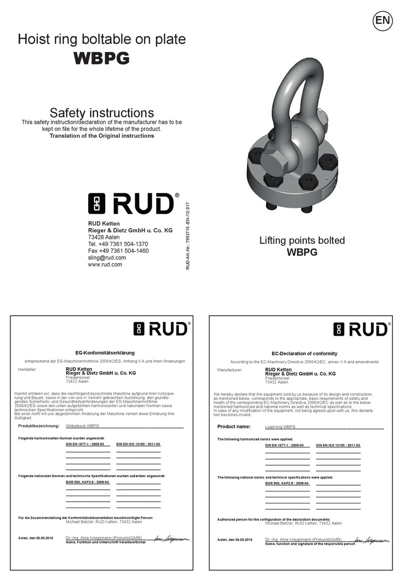 RUD WBPG Installation instructions