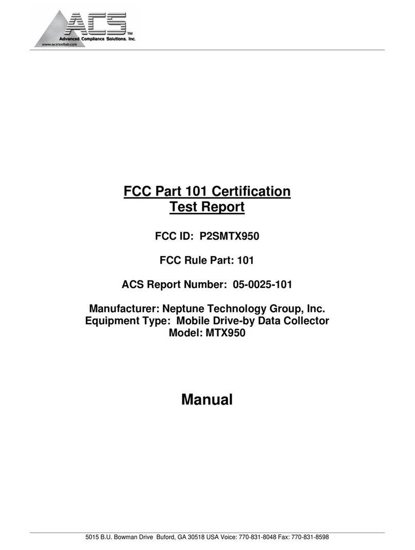 Neptune MTX950 user manual