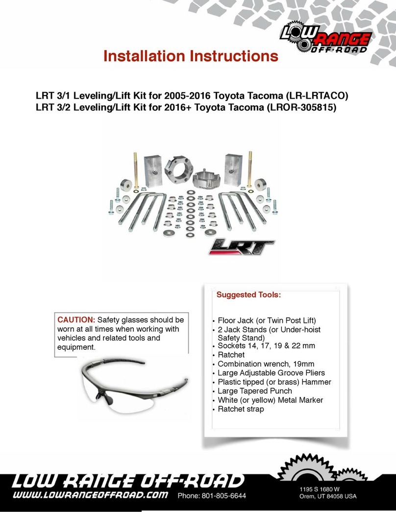 Low Range Off-Road LROR-305815 installation instructions
