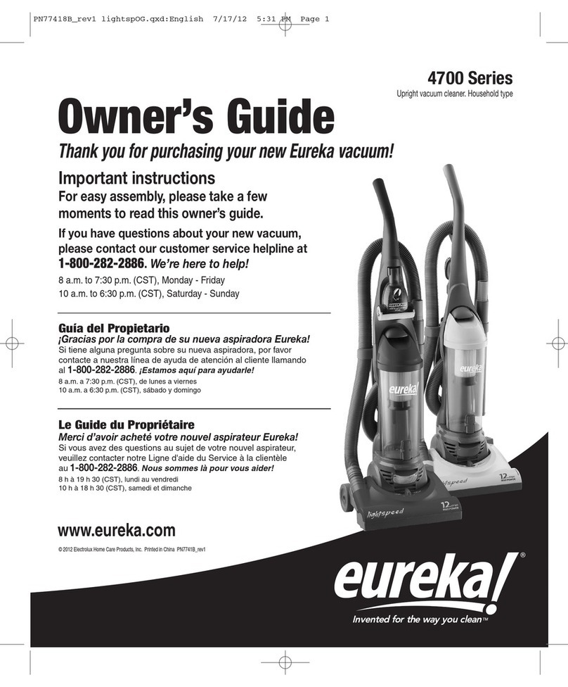 Eureka 4700 Series owner's guide