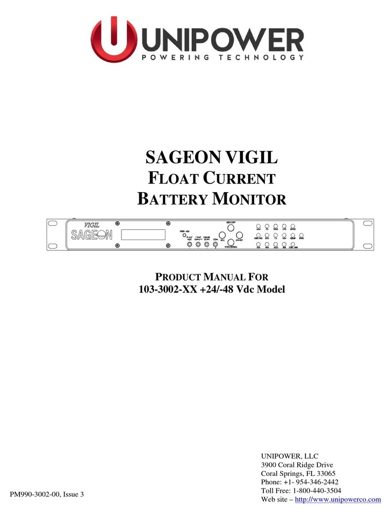 Unipower 103-3002 Series User's product manual