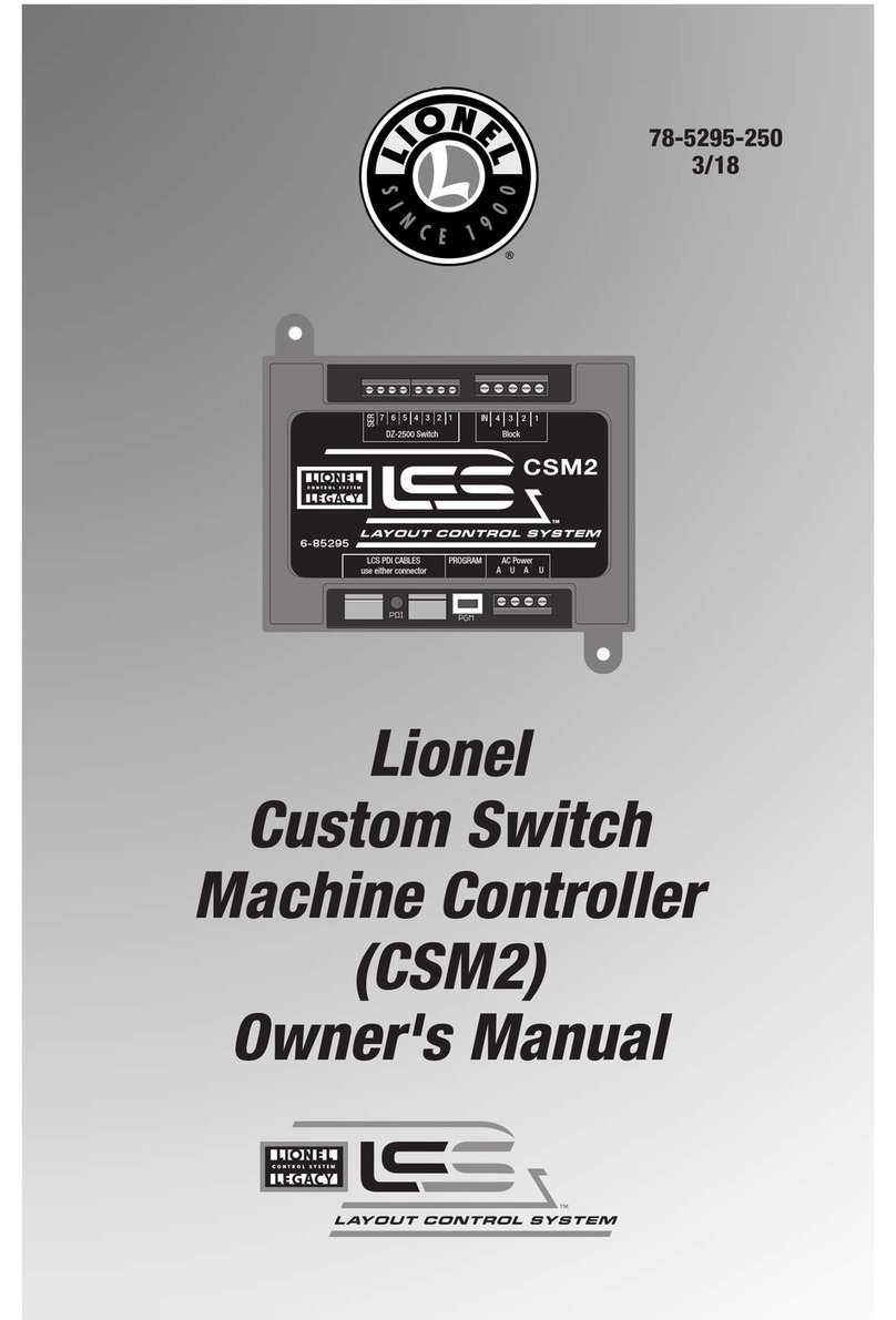 Lionel CSM2 owner's manual