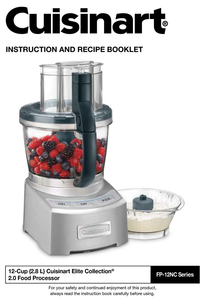 Cuisinart FP-12NC Series Service manual