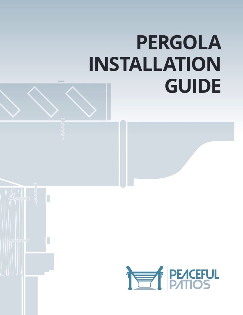 Peaceful Patios PERGOLA installation guide