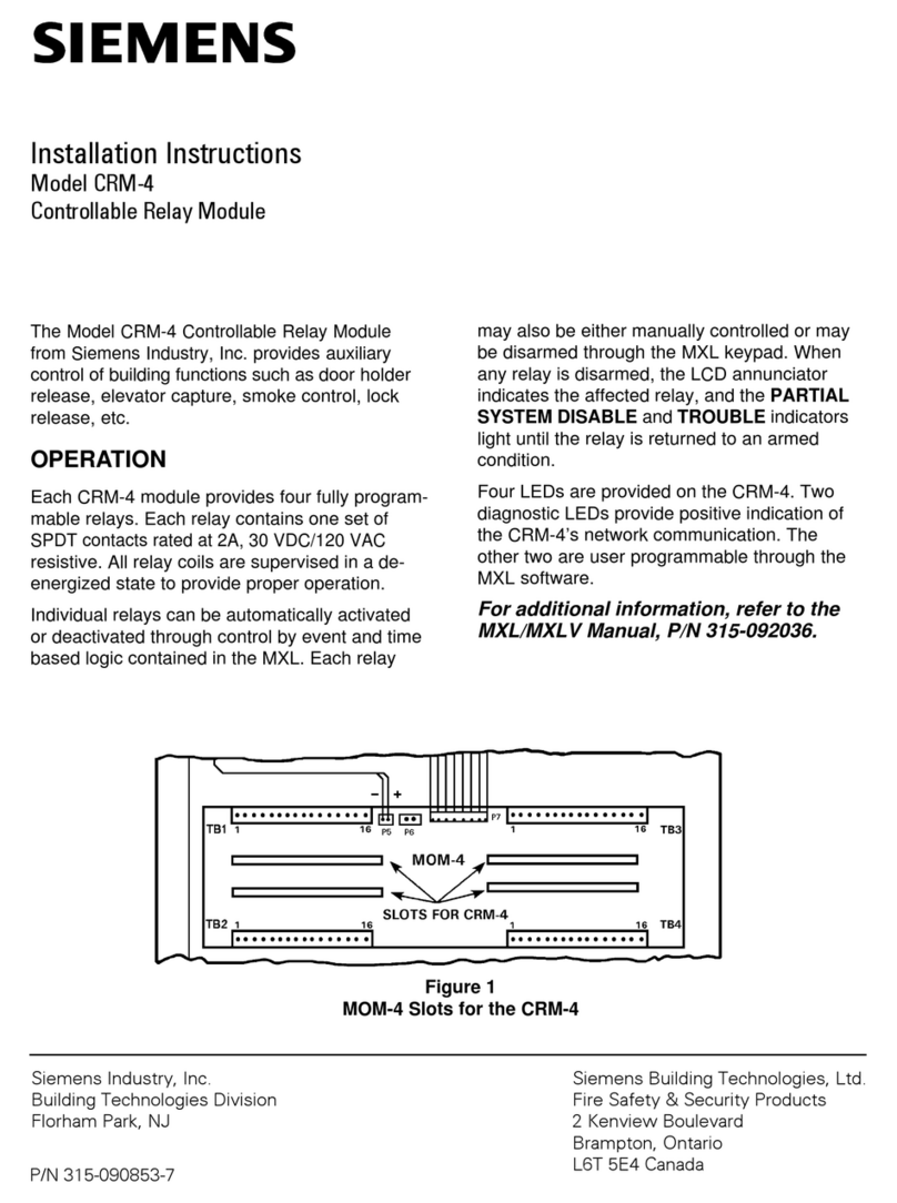 Siemens CRM-4 User manual