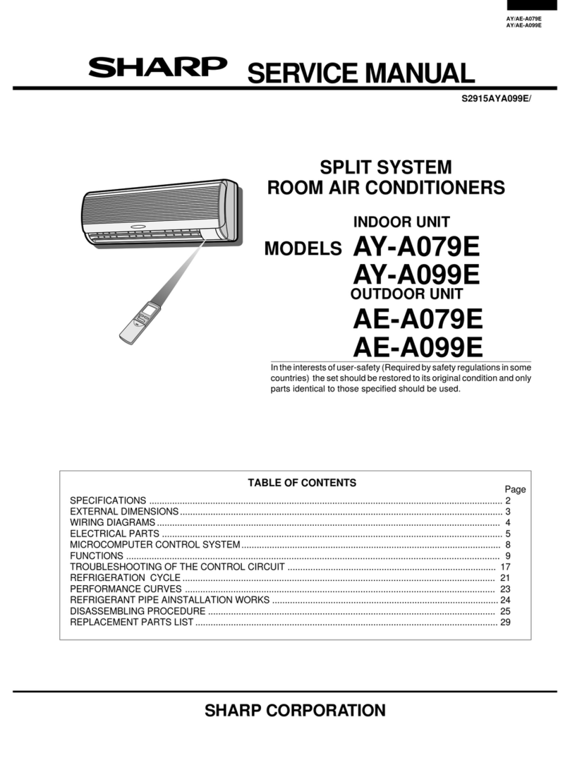 Sharp AY-A079E User manual Sharp AY-A079E User manual