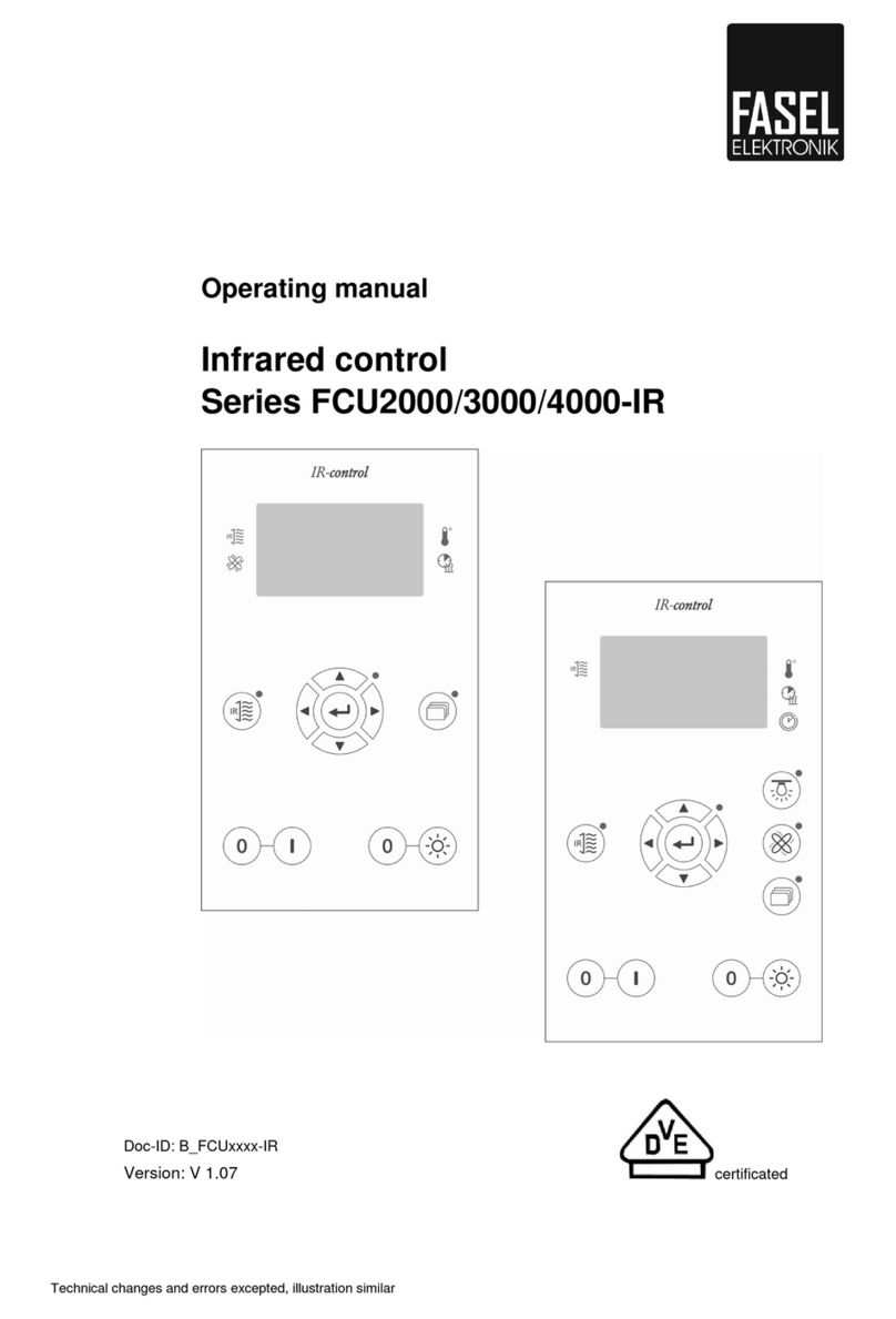 Fasel Elektronik FCU2000-IR series operating manual