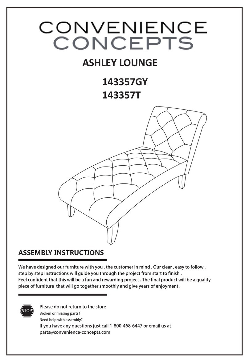 convenience concepts ASHLEY LOUNGE User manual