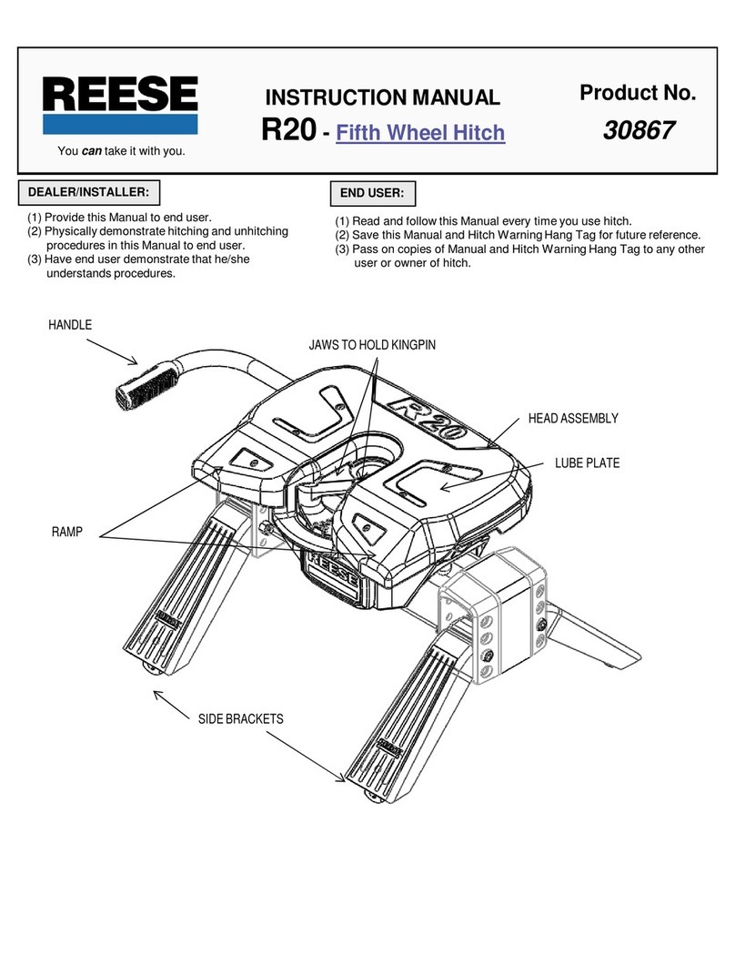 Reese R20 instruction manual Reese R20 instruction manual