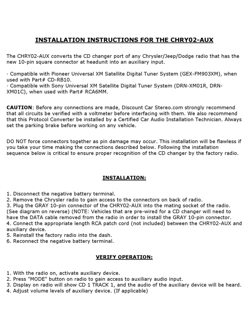 Discount Car Stereo CHRY02-AUX installation instructions