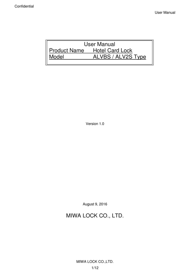 MIWA LOCK ALVBS user manual