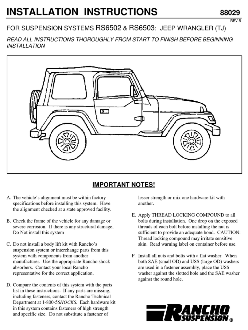 rancho suspension RS6502 installation instructions