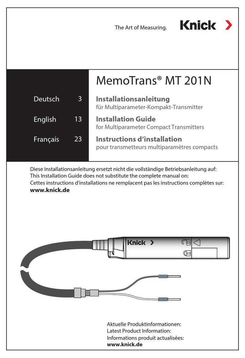 Knick MemoTrans MT 201N installation guide