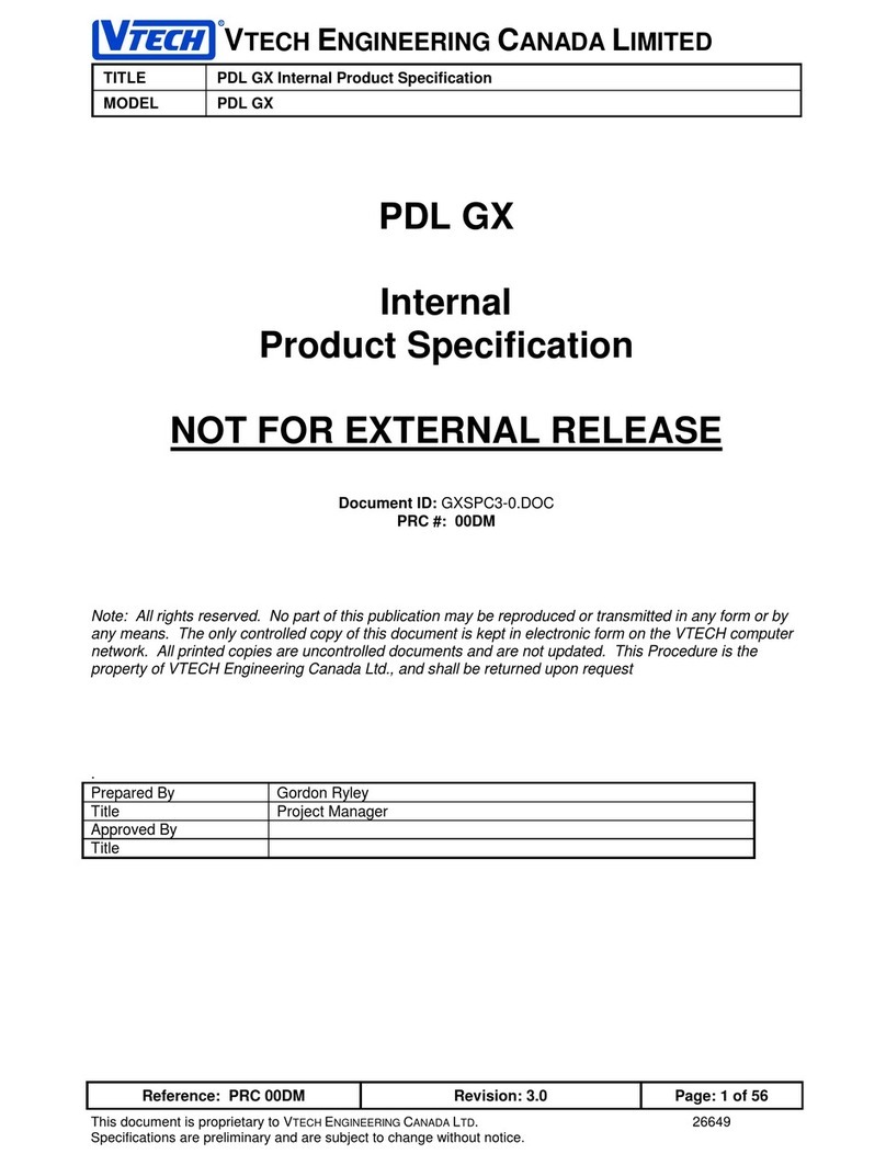 V-tech PDL GX User manual