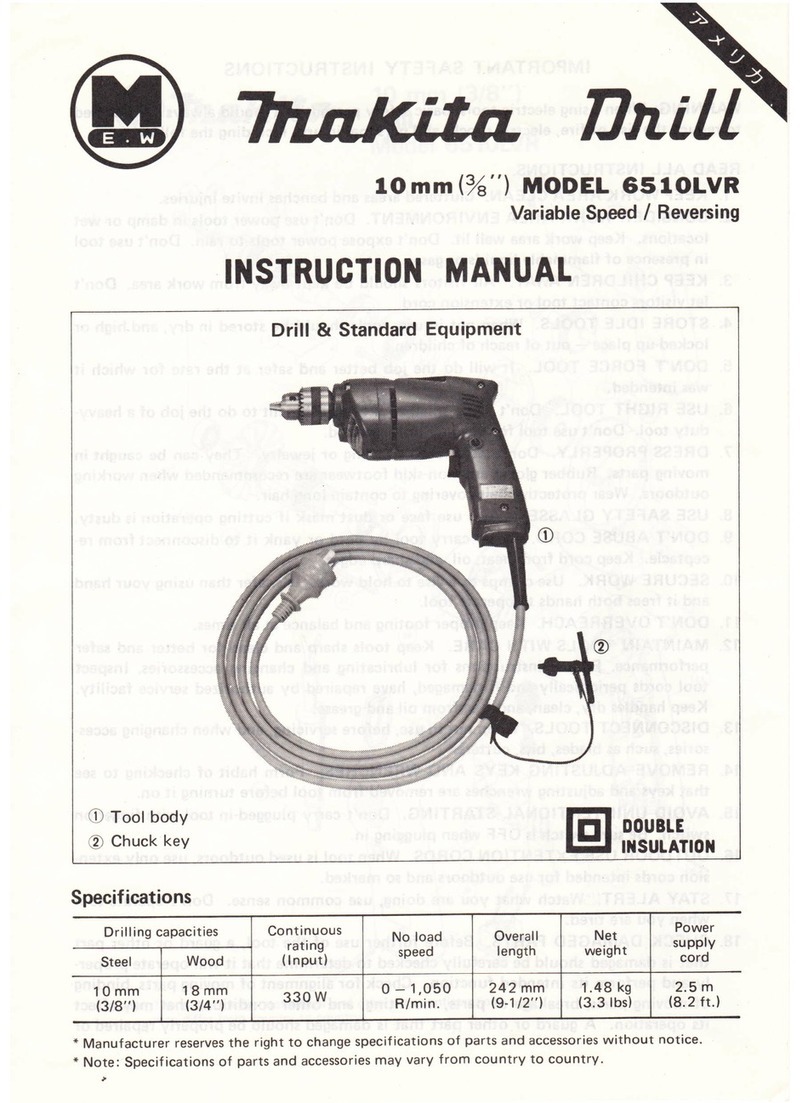 Makita 6510LVR User manual Makita 6510LVR User manual