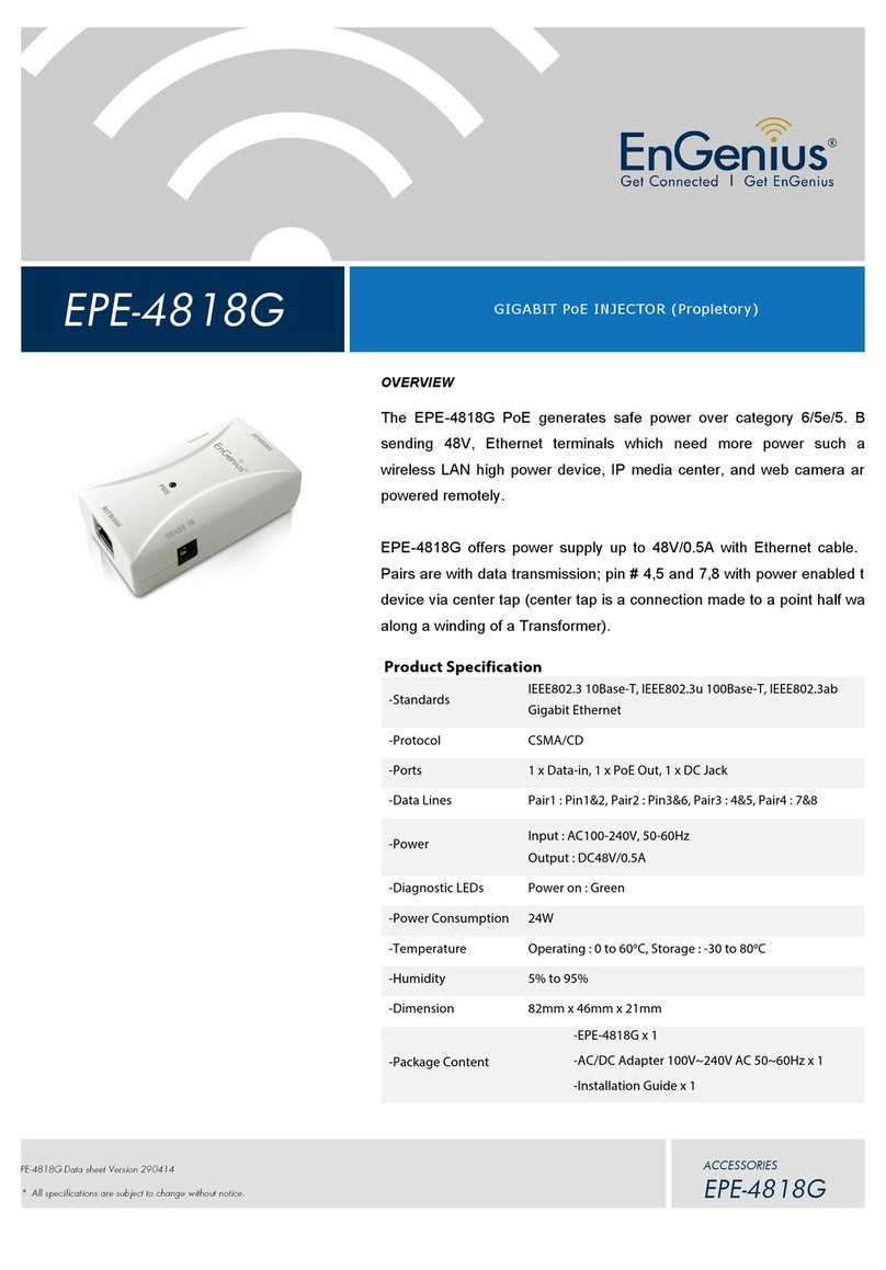 EnGenius EPE-4818G Installation guides EnGenius EPE-4818G Installation guides