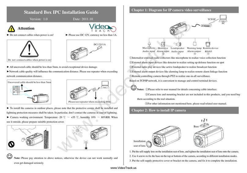 VIDEOTRACK VT-STD370 Operating and maintenance instructions