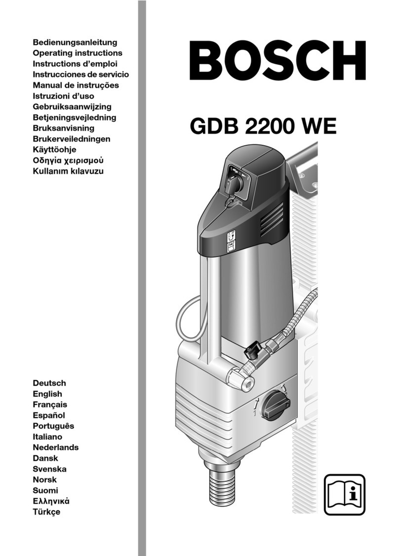 Bosch GDB 2200 WE operating instructions