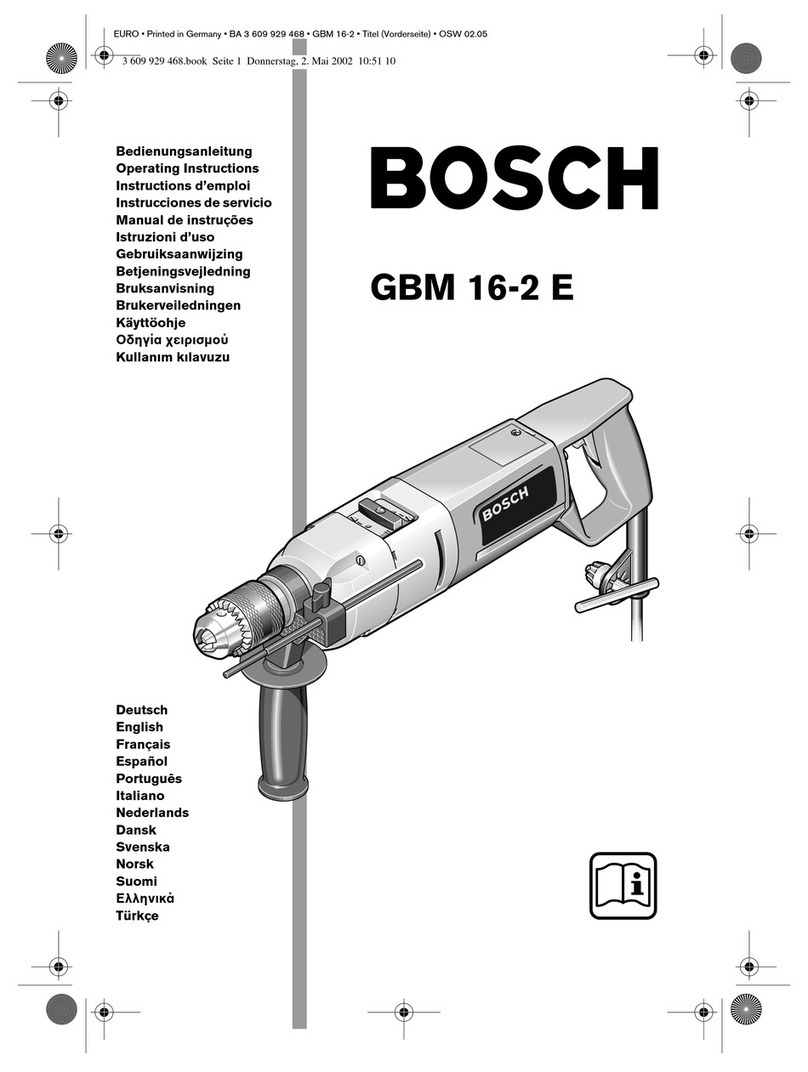 Bosch GBM 16-2 E User manual