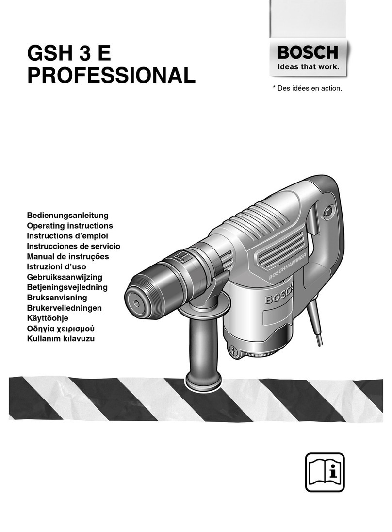 Bosch GSH 3 E Professional User manual