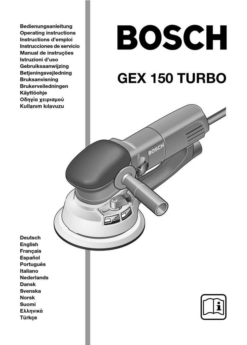 Bosch GEX 150 TURBO User manual Bosch GEX 150 TURBO User manual