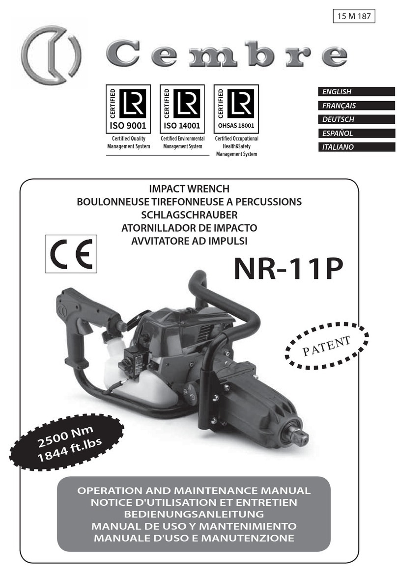 Cembre NR-11P Operation and maintenance manual